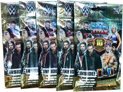 

TOPPS INDIA SLAM ATTAX 10th EDITION 2017/18 MULTIPACK (5PACKETS)(Multicolor)