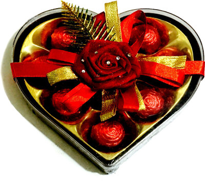 

Mystik Heart Shape Exotic 9 Pc Chocolate Gift Box Brittles(144 g)
