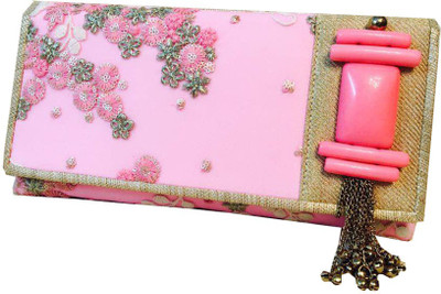 

CRAFTBAZAAR Casual Pink Clutch