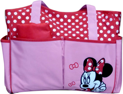 

Baby Bucket Baby Diaper Nappy Changing Baby Bag Mummy Handbag Disney Changing Baby Bag(Pink, Red)