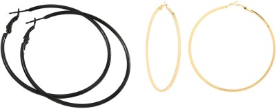 BNB Pack Of 2 Alloy Hoop Earring