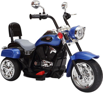 

pa toys Harley Davidson style Electric Motorcycle Bike Battery Operated Ride On(Blue)