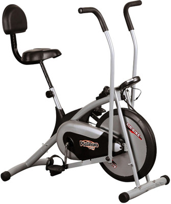 Body Gym Air Bike Platinum Dx With Backrest Indoor Cycles Exercise Bike(Black, Grey)
