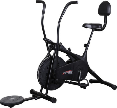 

Body Gym Air Bike Bga 2001 With Backrest & Twister Indoor Cycles Exercise Bike(Black)