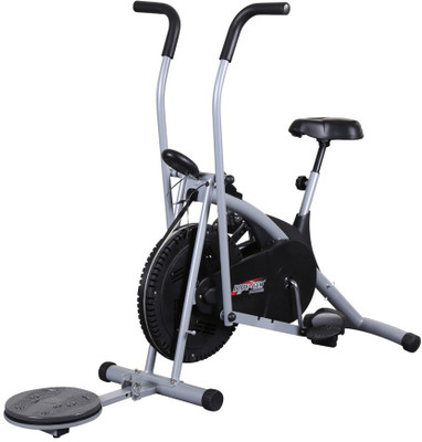 

Body Gym Air Bike Stamina With Twister Indoor Cycles Exercise Bike(Black, Grey)