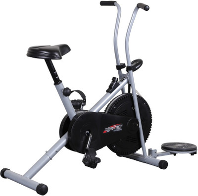 

Body Gym Air Bike Bga 1001 With Twister Indoor Cycles Exercise Bike(Black, Grey)