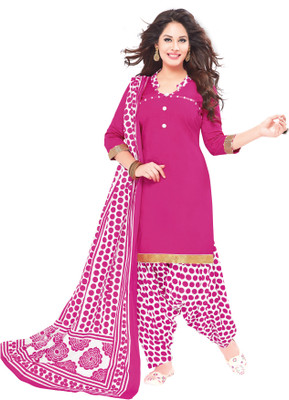 Reya Cotton Blend Printed Salwar Suit Material(Unstitched)