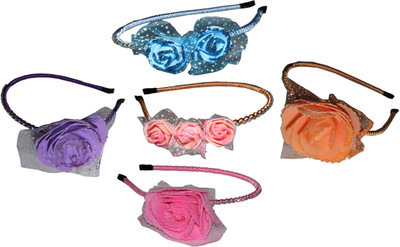 

appu Combo of Multi Color Floral Hairbands Hair Accessory Set(Multicolor)