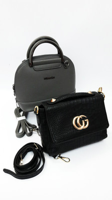 

Mona Lisa Sling Bag(Grey, Black), Black;grey