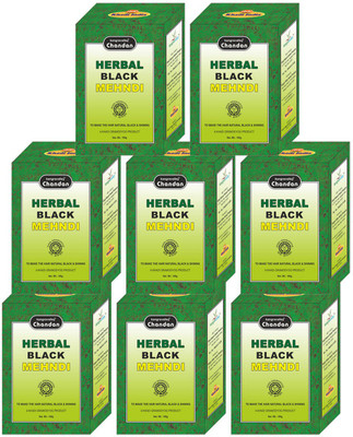 

Khadi Chandan Herbal Black Mehndi (Pack of 8)(800 g)