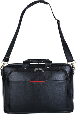 

American-Elm 17 inch Expandable Laptop Messenger Bag(Black)