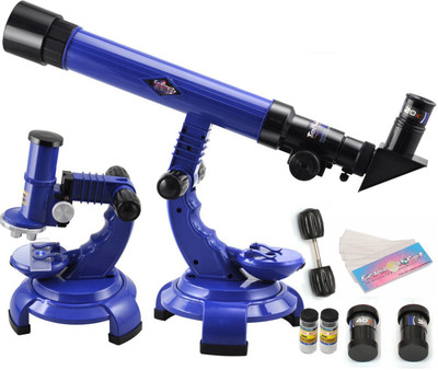 

Sanyal 2 in 1 Science Telescope and Microscope Set, Science Astronomy Learning & Educational Toy (Multicolored)(Multicolor)