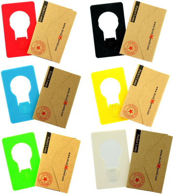 

VibeX ™ Tuscom 5X Mini Wallet Pocket Credit Card Size Portable LED Night Light Lamp Bulbs Cute(8.4X5.3CM) LED Lantern(Multicolor)