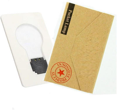 

VibeX ® ACE Portable LED Card Pocket Light bulb Lamp Wallet Size LED Lantern(Black), White