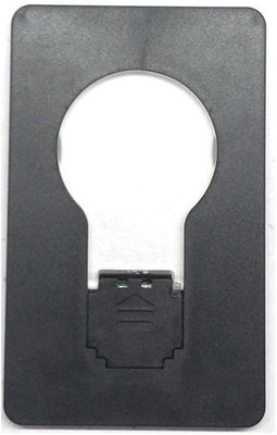 

VibeX ® Creative Portable Pocket LED Card Light Lamp Put in Purse Wallet LED Lantern(Red), Black