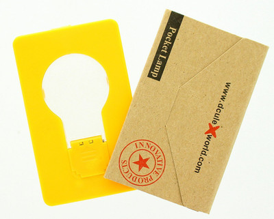 

VibeX ™ Pocket Lamp Purse Wallet Emergency Light LED Lantern(Yellow)