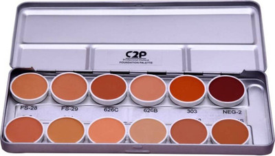 

C2P Professional Make-Up Foundation Palette 12 in 1 Metal