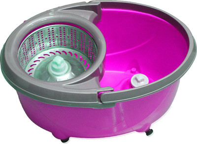 

ShopyBucket Degree Magic Spin Mop with Steel Spinner ,stainless steel Rod stick Rotating Pole cleaning mop Mop Set