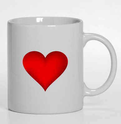 

PIXART Heart Ceramic Mug(250 ml), White