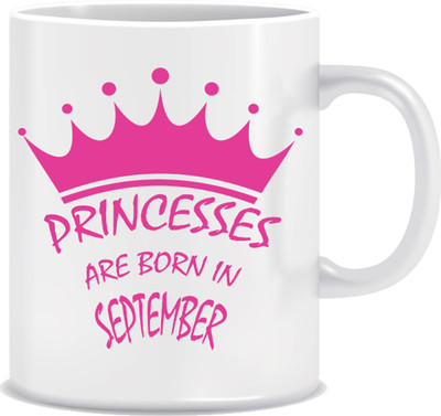 

Everyday Desire Princesses are Born in September ED067 Ceramic Mug(300 ml), Multicolor