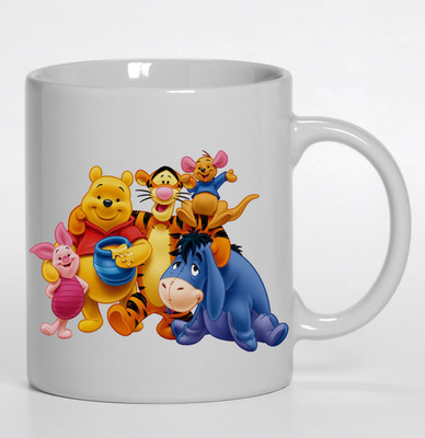 

PIXART Winnie the Pooh and Friends Ceramic Mug(250 ml), White