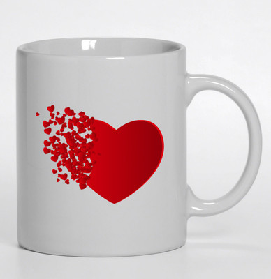 

PIXART Heart of Hearts Ceramic Mug(250 ml), White