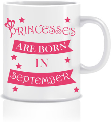 

Everyday Desire Princesses are Born in September ED068 Ceramic Mug(300 ml), Multicolor