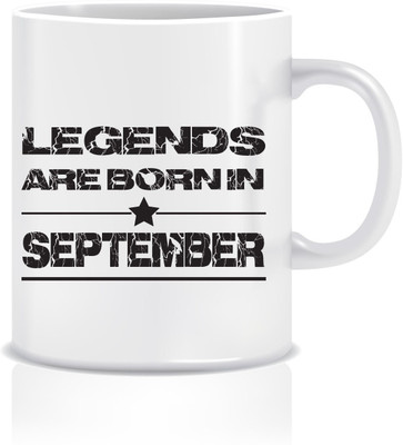 

Everyday Desire Legends are Born in September ED065 Ceramic Mug(300 ml), Multicolor