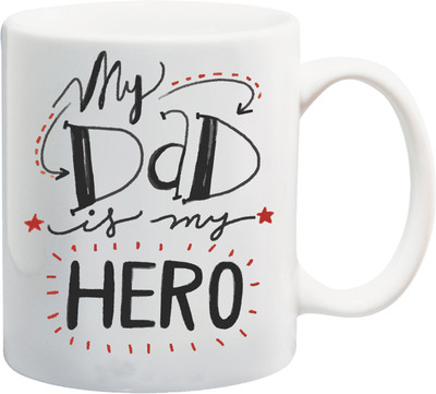 

Everyday Desire My Dad My Hero ED061 Ceramic Mug(300 ml), Multicolor
