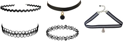 BNB Pack Of 5 Fabric, Plastic Choker