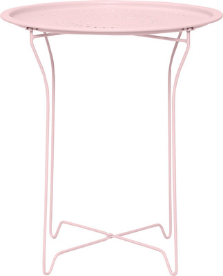 

HÄUSER Bordeaux Side Table in Pink Metal Outdoor Table(Finish Color - PINK)