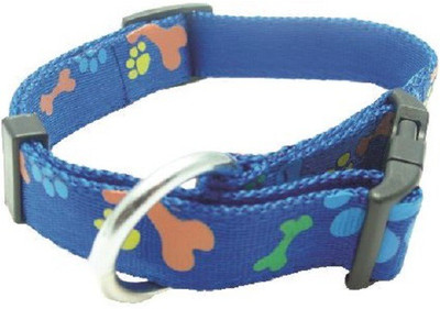

SICONS Plain Dog Collar Charm(Bone & Paws Print (Blue), Round)