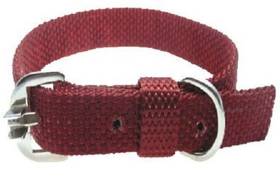 

SICONS Plain Dog Collar Charm(Maroon, Round)