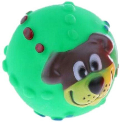 

W9 High Quality Medium Puppy Squeaky Ball Fun Toy-Multi colour- 1 Piece Rubber Squeaky Toy For Dog