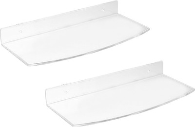 

Admire 12'' Sleek Supreme Shelf 2pc Acrylic Wall Shelf(Number of Shelves - 2, Clear)