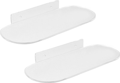 

Admire 12'' Sleek Oval Supreme Shelf 2pc Acrylic Wall Shelf(Number of Shelves - 2, Clear)
