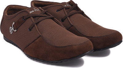 

True Soles Men's Brown Canvas Casuals For Men(Brown