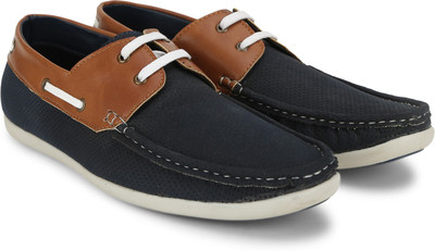 

Indigo Nation DRMIC 174 Boat Shoes For Men(Multicolor, Blue-tan