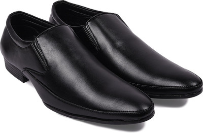 

Arthur Men's Black PU Formal Slip On For Men(Black