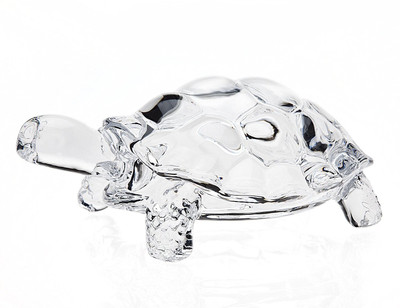 

prego tortoise-medium Decorative Showpiece - 7 cm(Crystal, Clear)