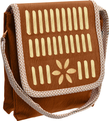

Tap Fashion Women Casual Brown PU Sling Bag