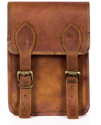

Anshika International Boys & Girls Formal Brown Genuine Leather Sling Bag