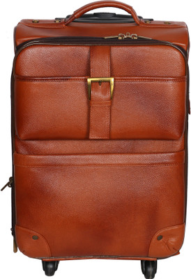 

R Stylist R Stylist Genuine Leather Tour & Traveller Bag (Tan) Small Travel Bag - Medium(Tan)