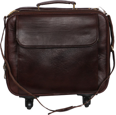 

R Stylist R Stylist Genuine Leather Traveller Shoulder Bag (Brown) Small Travel Bag - Medium(Brown)
