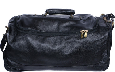 

R Stylist R Stylist Genuine Leather Traveller Shoulder Bag (Black) Small Travel Bag - Medium(Black)