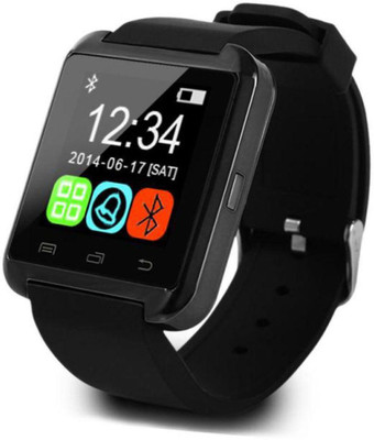 

RICASSO U8 BLACK BLACK Smartwatch(Black Strap REGULAR)