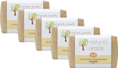 

Nature's Grace Handmade Jasmine Soap (Pack of 5)(500 g, Pack of 5)