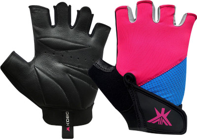 

Kobo Exercise Ladies / Girls Weight Lifting Grippy Hand Protector Padded Training Gym & Fitness Gloves (L, Pink)