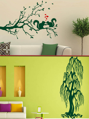 

Trends on Wall  Nature Sticker(Pack of 2, Multicolor