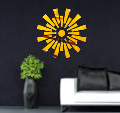 

naveed arts  Acrylic Sticker Sticker(Pack of 26, Gold